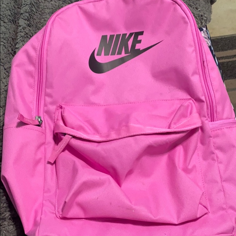 Pink Nike backpack